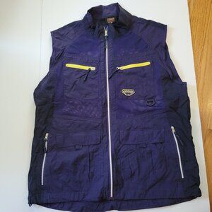 Outdoor Utility Vest By Orange P+ Size 100 Navy Blue Nylon Fishing Hiking Premiu